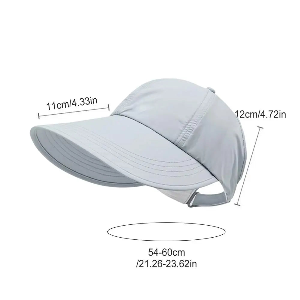 Women's Wide Brim UV Protection Sun Hat – Adjustable & Breathable Wide Brim Sun Hat Zpaxo Blue