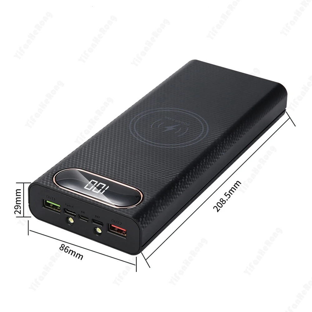 8x21700 Flashlight Battery Charger Box Power Bank Holder DIY Shell Case Dual USB 21700 Battery Shell Storage Organize Zpaxo