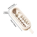 Silicone Ice Cream Mold with Sticks – DIY Ice Pop Maker Ice Pop Mold Zpaxo cream colored