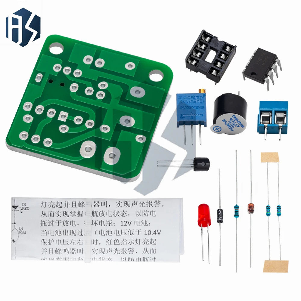 9V 12V Battery Low Voltage Alarm Module Over-discharge Protection W Zpaxo