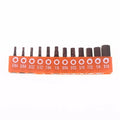 12 24 Hexagonal Screwdriver Bit Hex Shank Magnetic Safety Storage Zpaxo A3