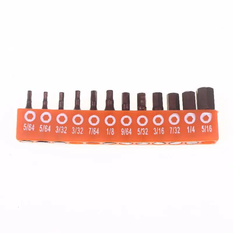 12 24 Hexagonal Screwdriver Bit Hex Shank Magnetic Safety Storage Zpaxo A3