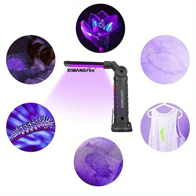 395nm UV Blacklight Flashlight – Rechargeable LED UV Torch