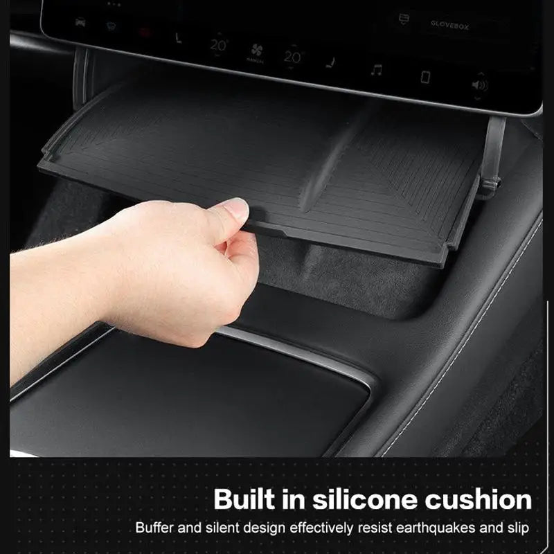 Tesla Model Y/3 Hidden Under-Screen Storage Organizer Tray