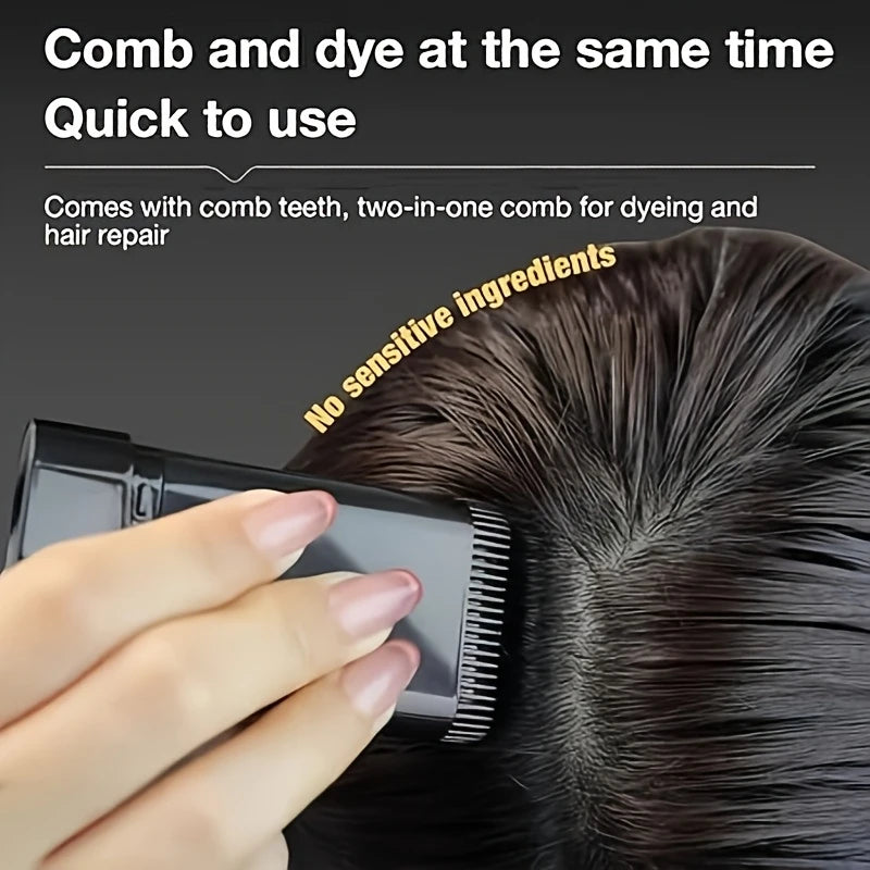 Temporary Hair Stick Long-lasting Fast Cover Easy Apply Beard Dye Zpaxo
