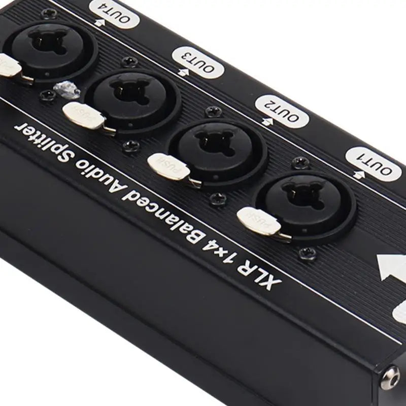 652F Professional 3Pin Balanced Sound Splitter 1 Input 4 Output Zpaxo