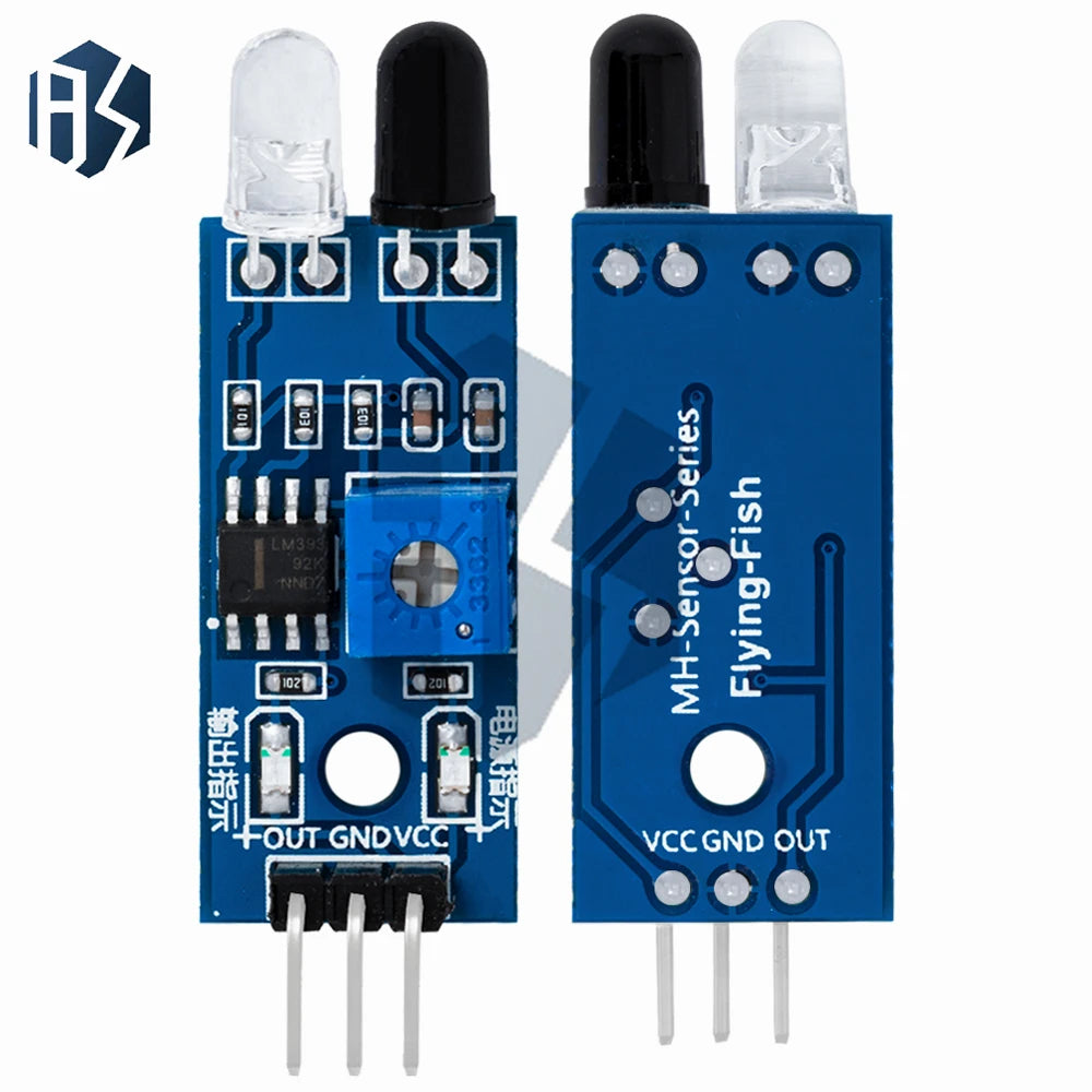 IR Infrared Obstacle Avoidance Sensor Module 3-Wire Reflective Zpaxo