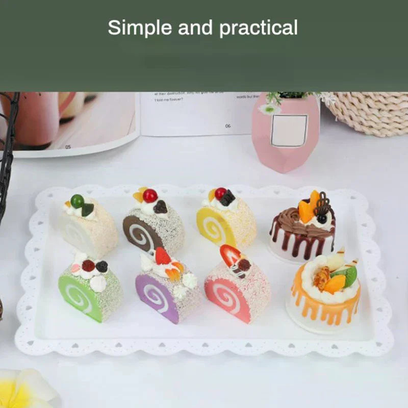 Christmas Tray Elegant Plastic Cake St Display Holder Wedding Birthday Party Supplies Christening Bridal Shower Zpaxo