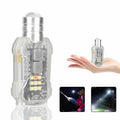Mini LED COB Keychain Flashlight – 8-Mode USB-C Rechargeable EDC