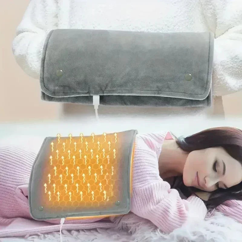 Graphene USB Heating Pad – Adjustable Temp & Timer | 46×30cm USB Heating Pad Zpaxo Gray
