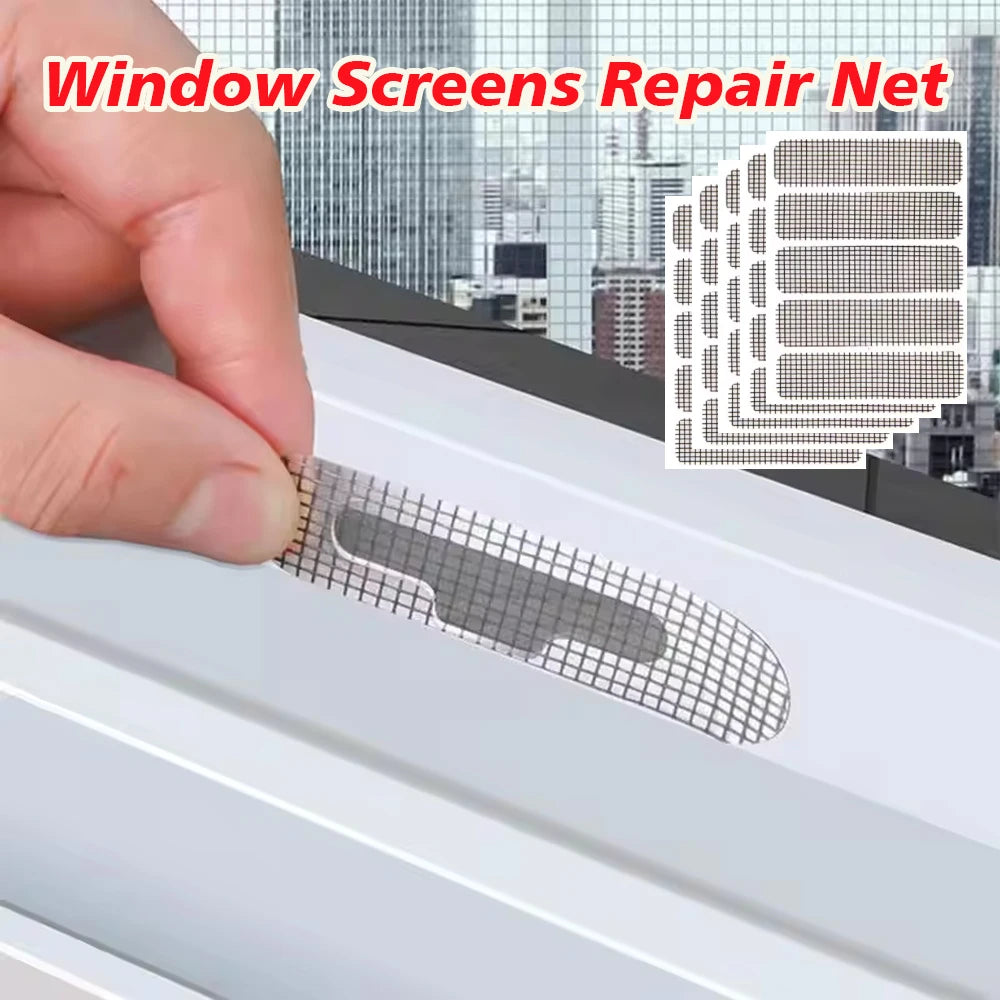 10/20/50Pcs Repair Broken Hole Screen Net Window Screen Repair Sticker Window Net Anti-mosquito Mesh Door Mosquito Net Patch Zpaxo