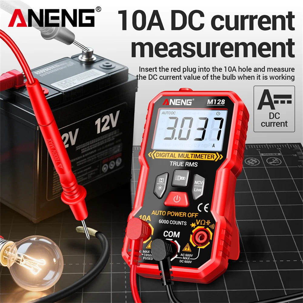 AC DC Voltage Current Multifunction Multimeter ANENG M128 Resistance