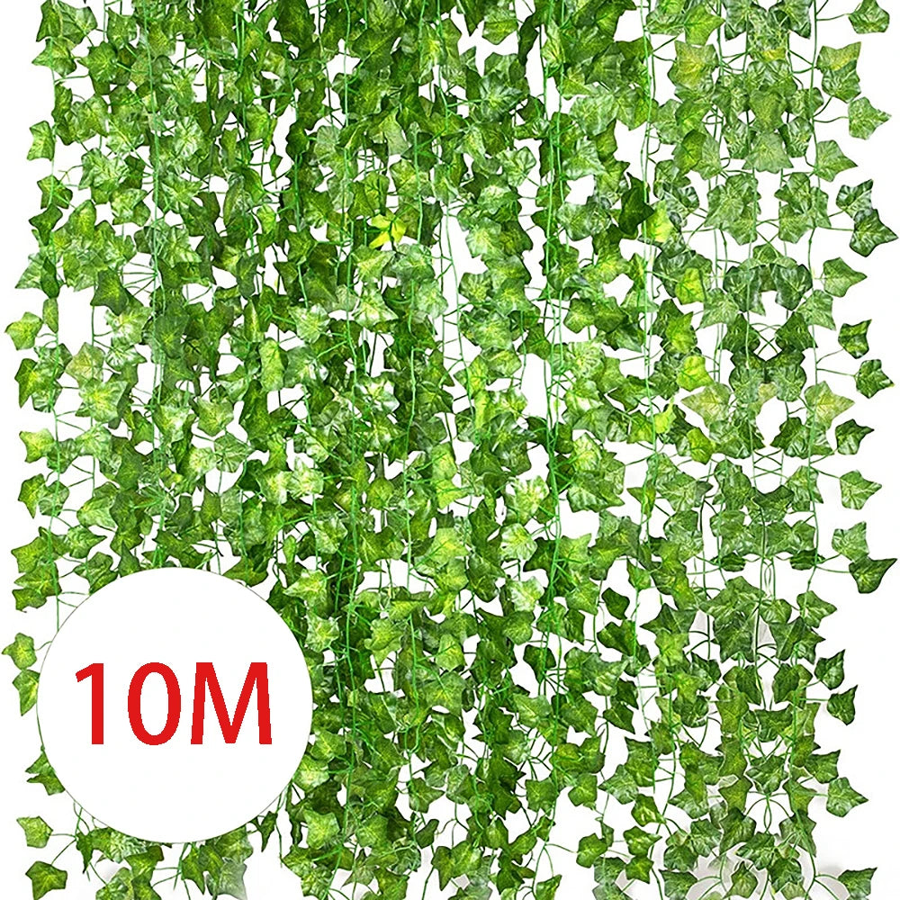 2 4 8 10M Artificial Ivy Leaves Garland Hanging Vines Fake Plants