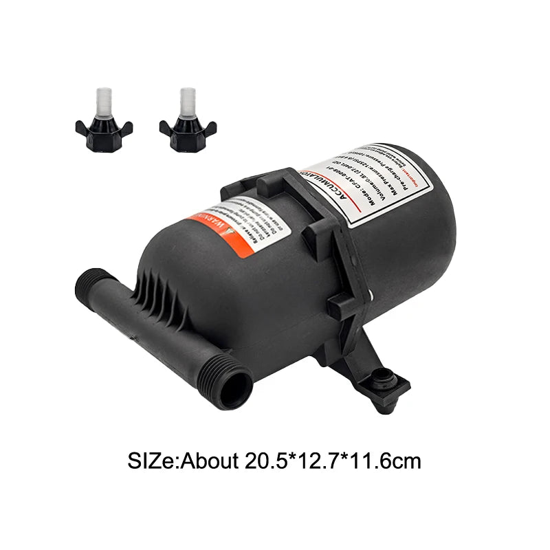 Micro Diaphragm Water Pump 0.8L Tank – RV, Yacht & Marine