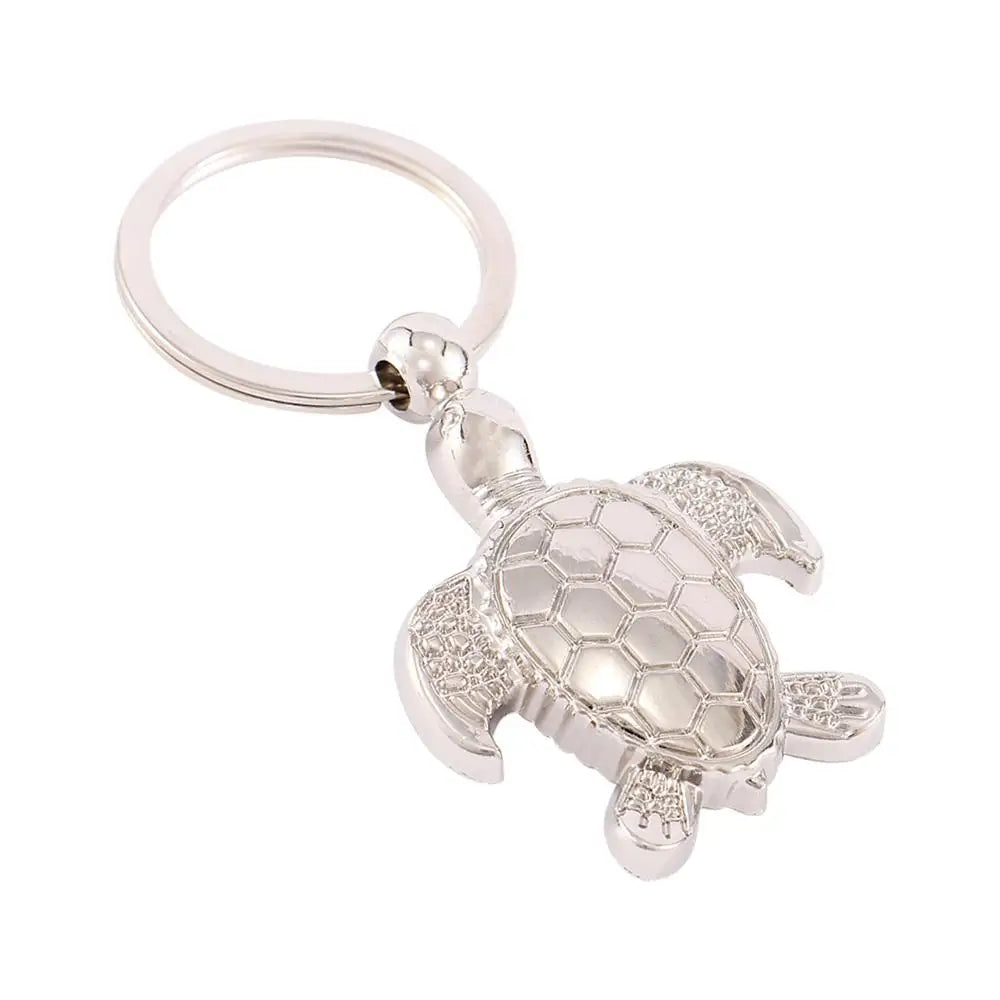 Christmas Charm 3D Pendent Keyring Keyfob Sea Turtle Keychains Zpaxo