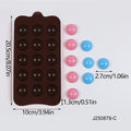 Chocolate Silicone Mold DIY Walnut Worm Donut Flower Heart Square Round Semicircle Fondant Candy Jelly Cookie Dessert Baking Zpaxo Semicircle J250879-C