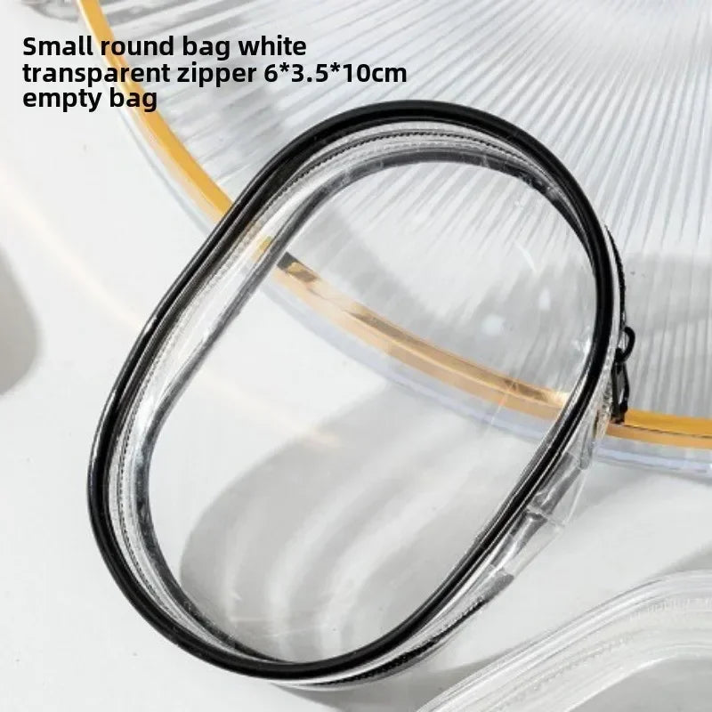 New 1/10PCS Data Cable Charger Charging Storage Transparent Coiling Travel Earphone Storage Case Mobile Phone Organizer Pouch Zpaxo