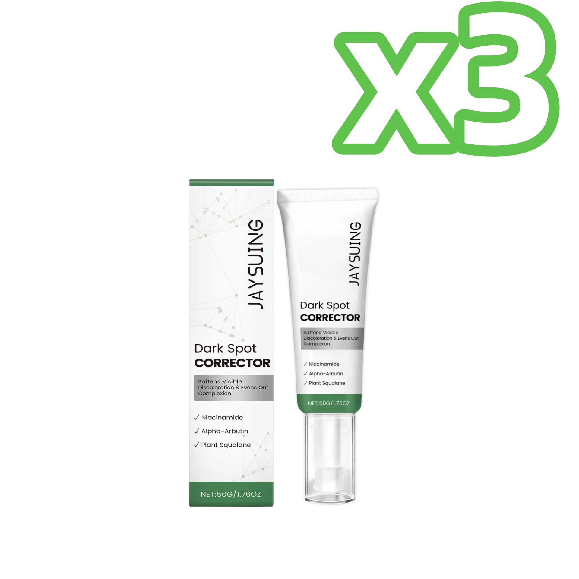 Niacinamide Arbutin Face Cream – Brighten Skin & Fade Dark Spots Brightening Face Serum Zpaxo 50g Boxed X 3PCS