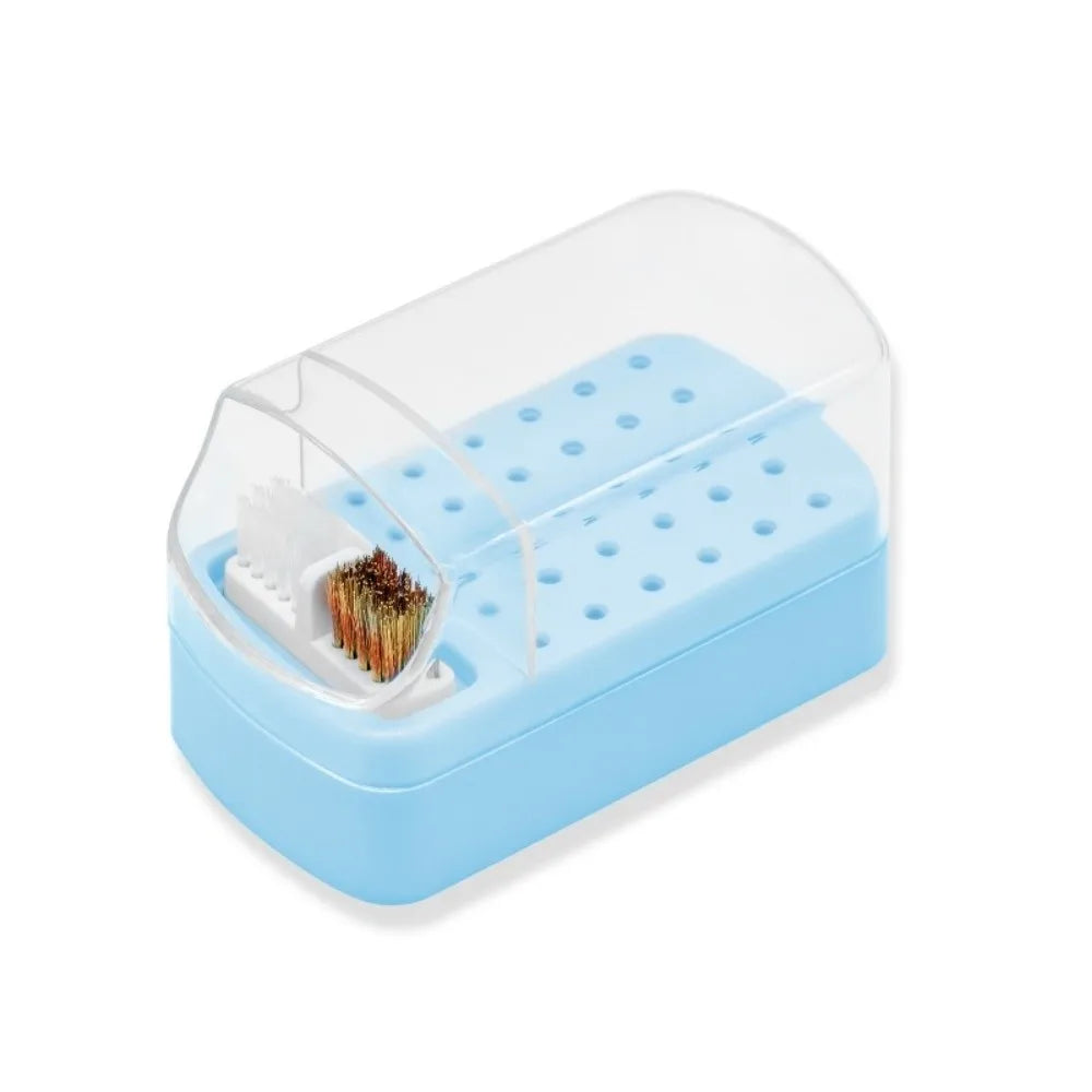 New 30 Holes Nail Drill Bits Organizer Box Acrylic Nail Salon Nail Art Display Stand Nail Art Drill Bit Holder Home Nail Art Zpaxo