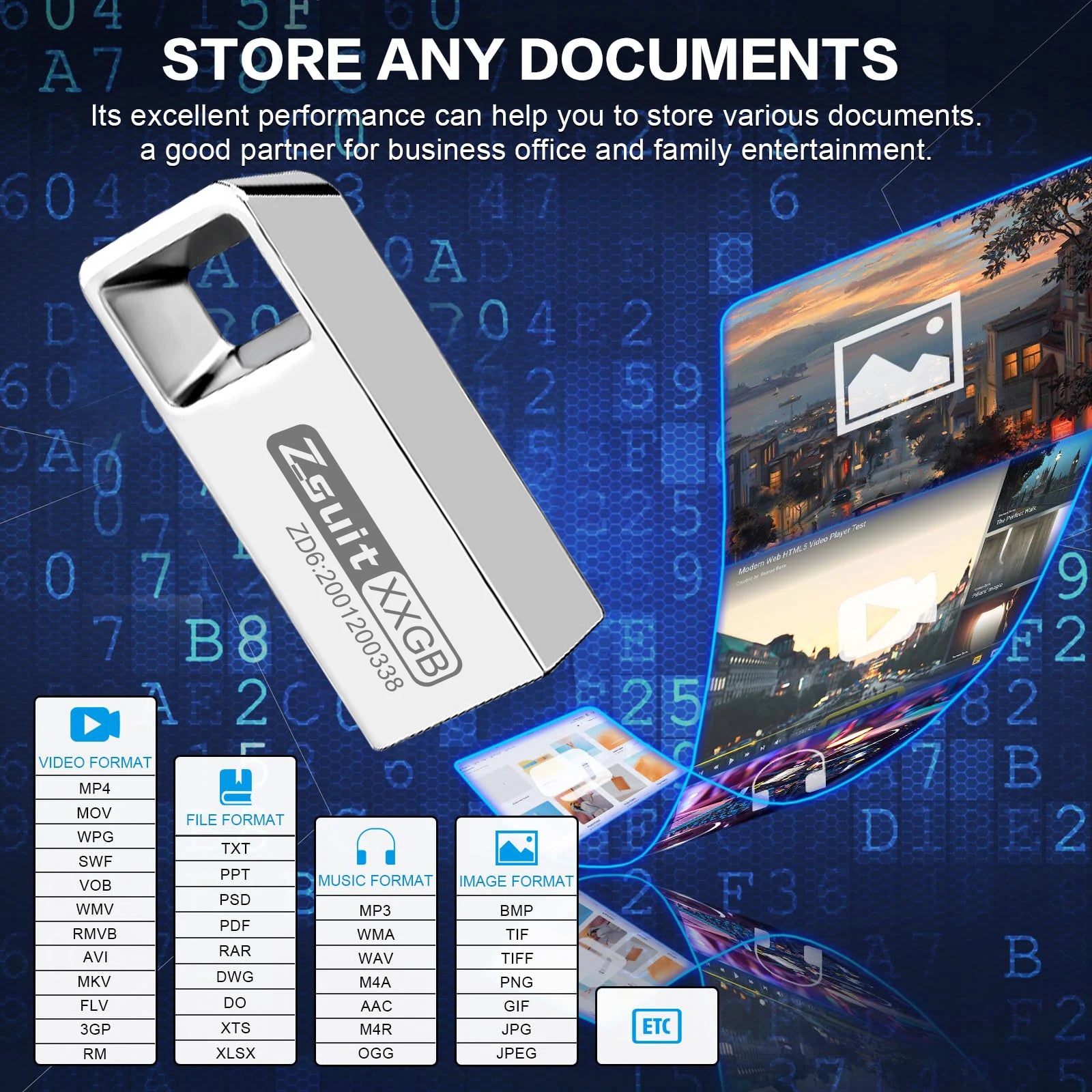 Zsuit 10Pcs/lot 128G 3.0 USB Flash Drive 64GB Pendrive 32GB Real Capacity Waterproof Flash Disk 16GB U Disk Storage Memory Stick Zpaxo