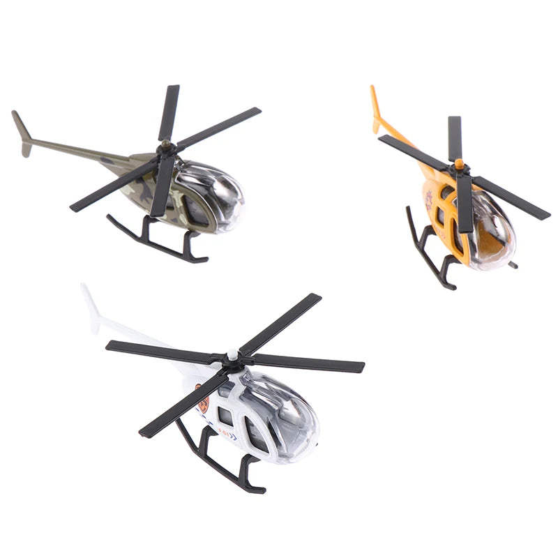 Mini Alloy Helicopter Model Toys Aircraft Military Collection