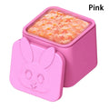 Silicone Lunch Box Sauce Divider Cup Lid Square Small Fits Most Bento