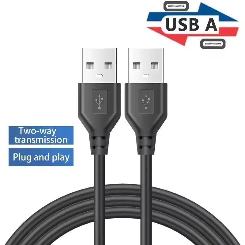 USB Male to Male Extension Cable – 0.5m, 1m, 1.5m Data Transfer USB Extension Cable Zpaxo