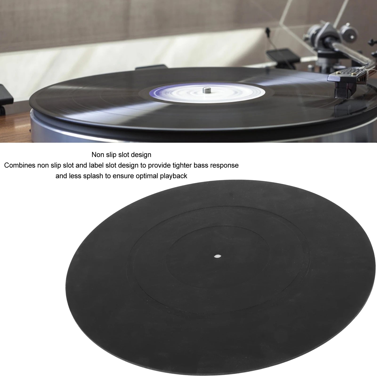 Vinyl Record Mat Turntable Platter Vibration Reduction Static