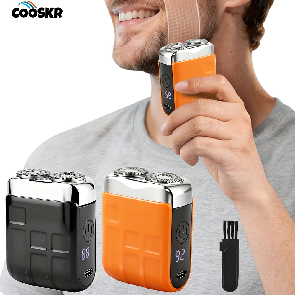 Mini Electric Shaver Men Wet Dry Facial Beard Trimmer Rechargeable