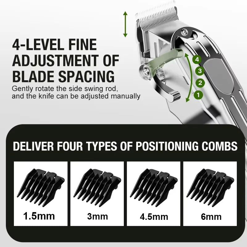 All Metal Blade Male Clipper Electric Hair Household Salon High-power
