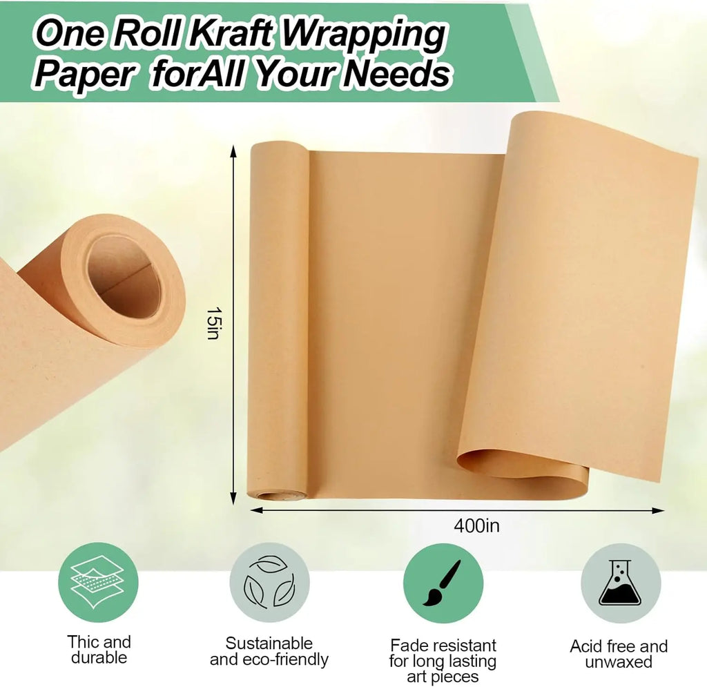 Eco Kraft Masking Paper Roll Biodegradable Cushioning Bouquet