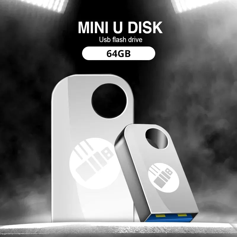 BU KING Hot Metal 3.0 USB Flash Drive 64GB Pen Drive for PC Laptop 64GB USB Memory Stick 3.0 Flash Drive High Speed Drive Zpaxo