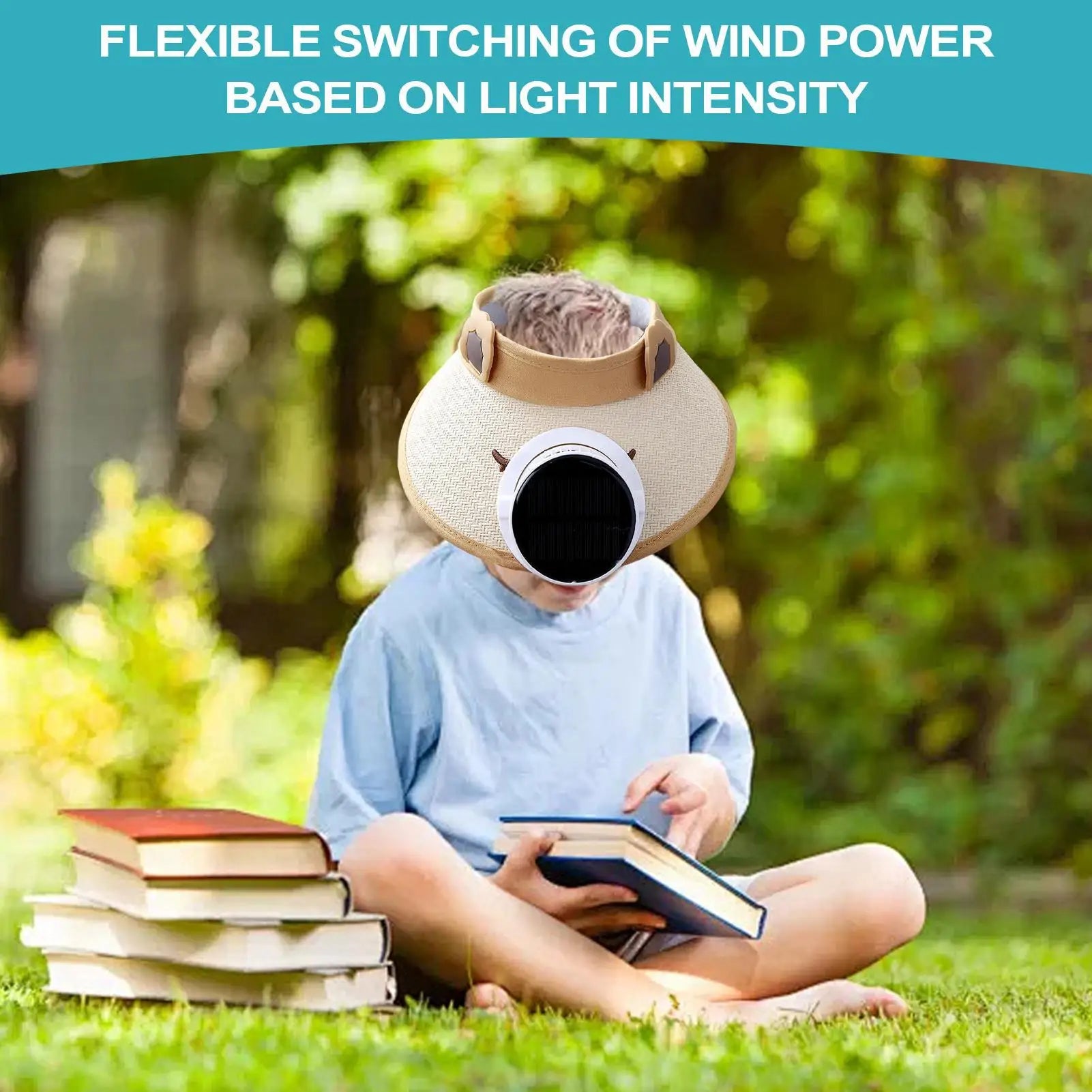 Sun Hat With Fan Solar Hat With Built In Fan Visor Cooling 3 Speed Adjustment For Yoga Hiking Festival Vacation Outdoor Garden Zpaxo