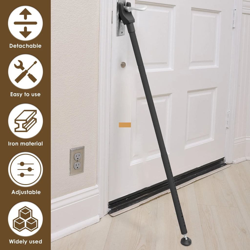 Sliding Door Lock Bar 44-55 Inch Adjustable Door Security Bar Removable Door Stopper Security Patio Door Bar Glass Door Jammer Zpaxo