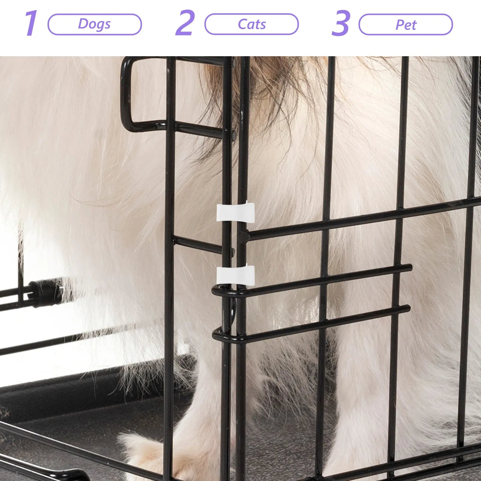 Pet Cage Door Clamps Strong Spring Latch Hardware Dog Crate Cat