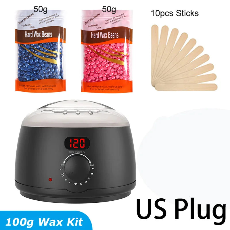 500ml Wax Heater Warmer Pot with LCD Display | Salon Use Wax Warmer Heater Zpaxo 058-B-US-100g