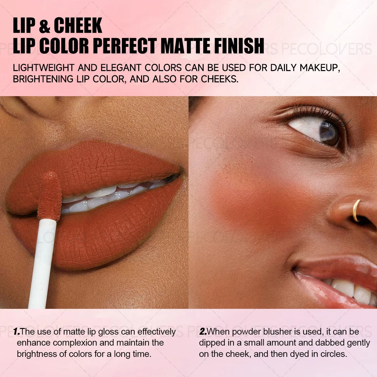 Christmas 1PC Matte Velvet Liquid Lipstick - Non-Sticky Waterproof, Ideal Gift Zpaxo