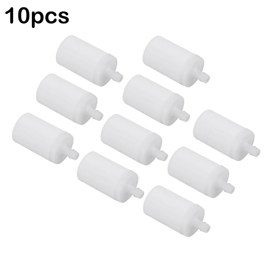 10Pcs Fuel Filter For Husqvarna Chainsaw 50 51 55 61 268 272 XP 345 350 351 353 High Quality White Solid Plastic Fuel Filters