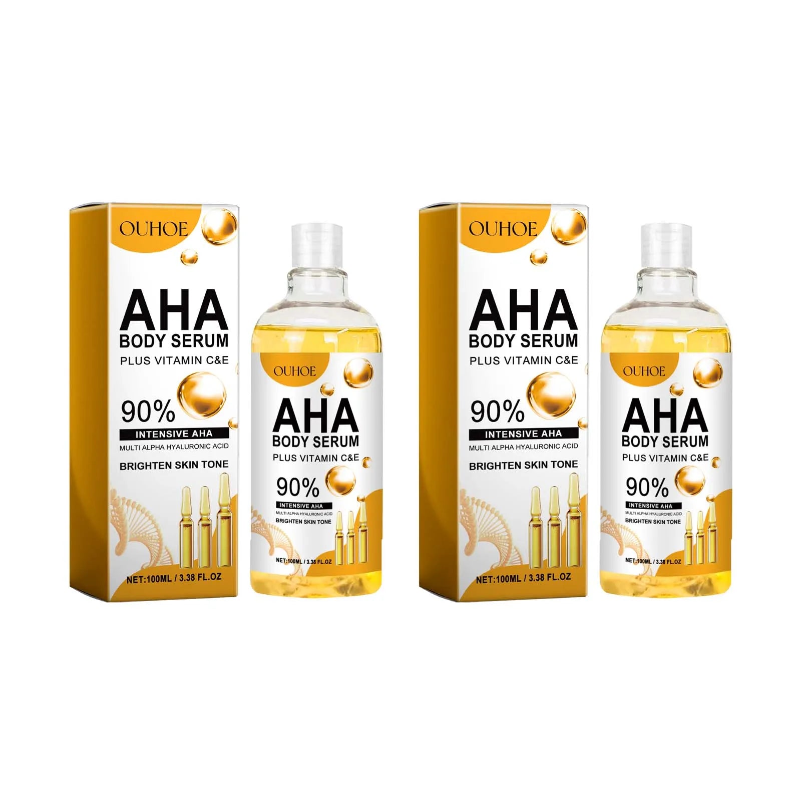 AHA Face & Body Serum – Dark Spot Corrector & Brightening Brightening Body Serum Zpaxo 2Pcs 100ml