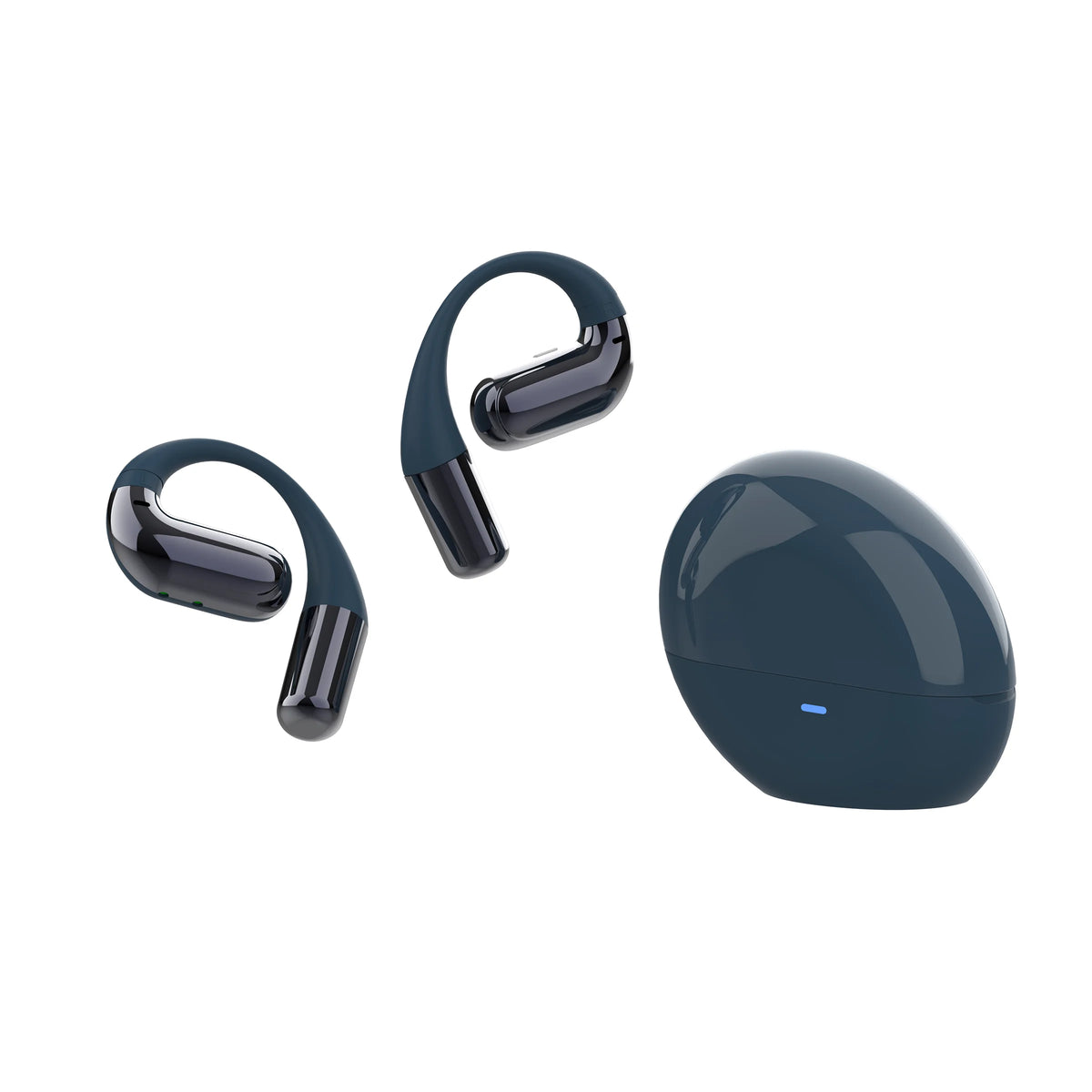 Open-ear Bluetooth Headphones Wireless Headset Earbuds Surroundings Zpaxo Blue
