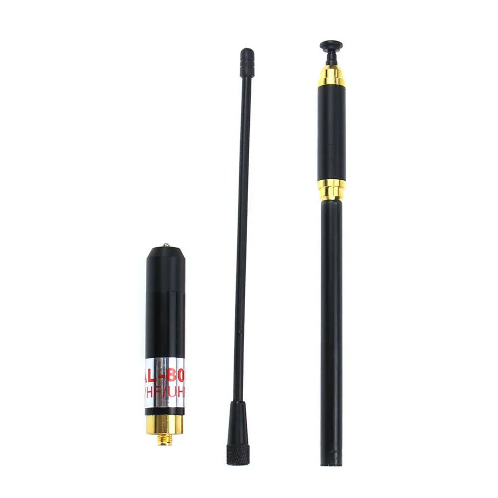 Gain Telescopic Antennas AL-800 Dual Band VHF UHF SMA-Female Antenna