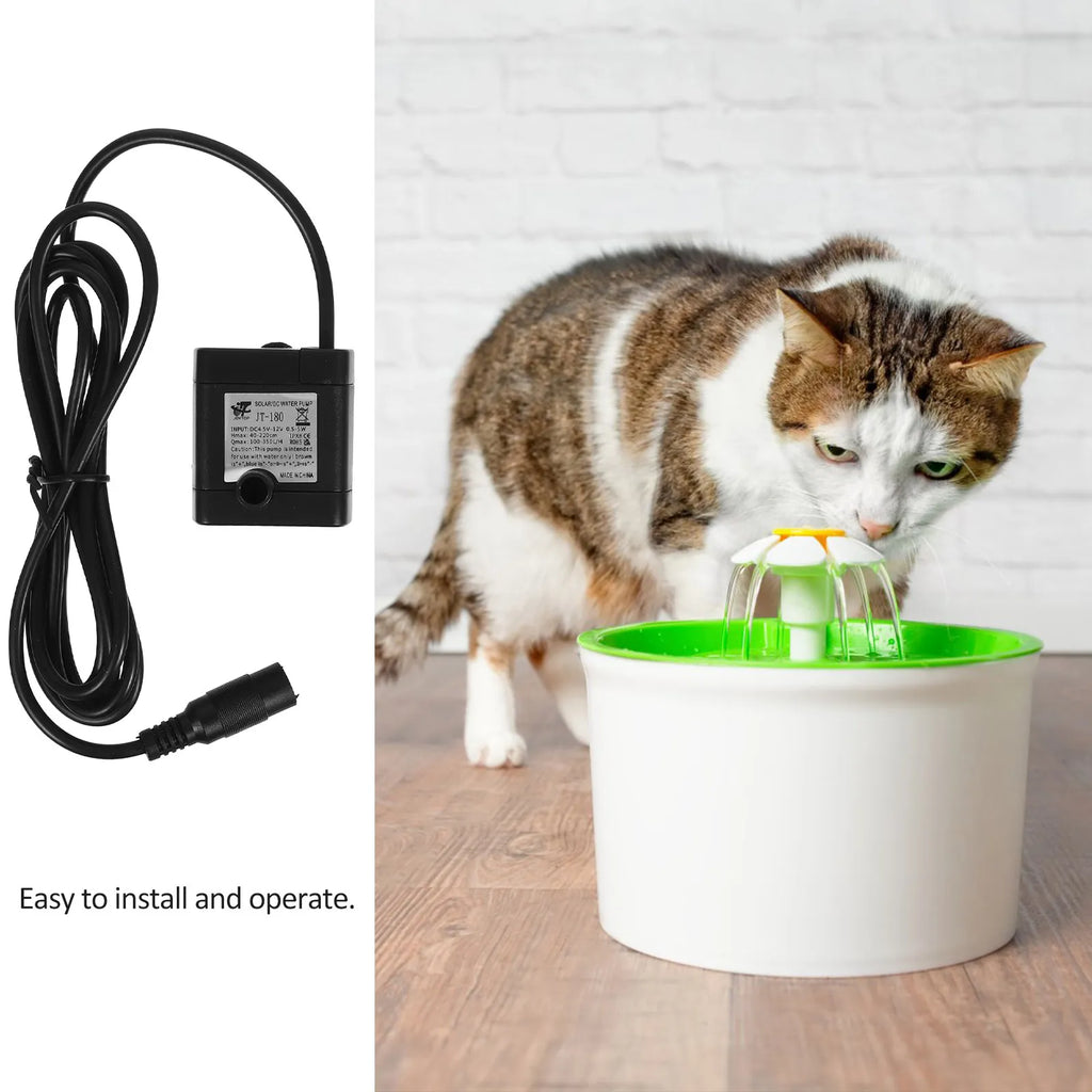 Brushless Mini Submersible Pump Quiet Stable Operation Pet Drinking