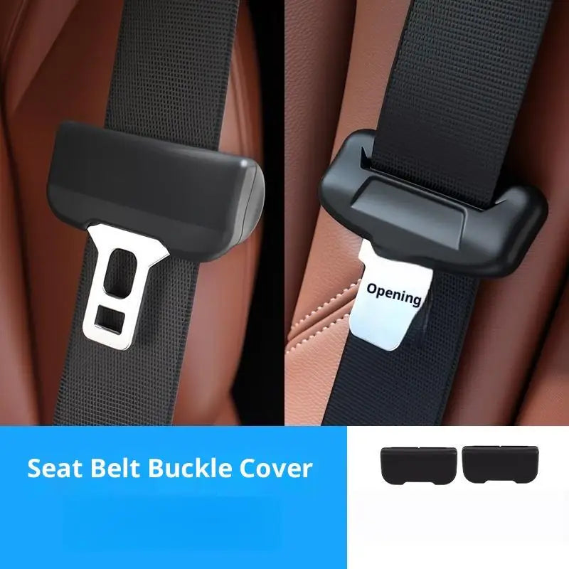 Silicone Car Seatbelt Buckle Cover – Anti-Scratch Guard 1/2 Pcs