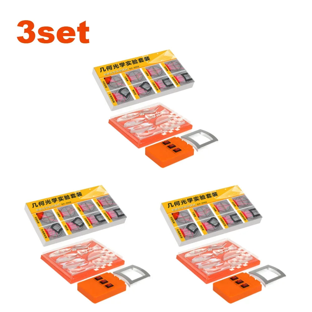3-1sets Lens Imaging Equipment Tools Physical Teaching Tools Teaching Aids Geometric Optics Experimental Set Learning Kits Zpaxo 3sets