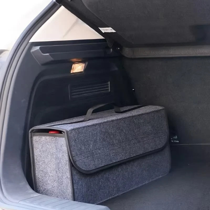 Car Trunk Soft Organizer Felt Storage Box Accessories Large Anti Slip