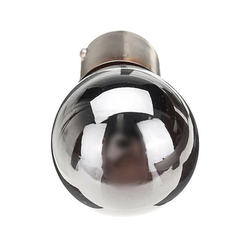 Car Indicator Light Turn Signal Chrome Plated Amber Bulbs 581 BAU15S