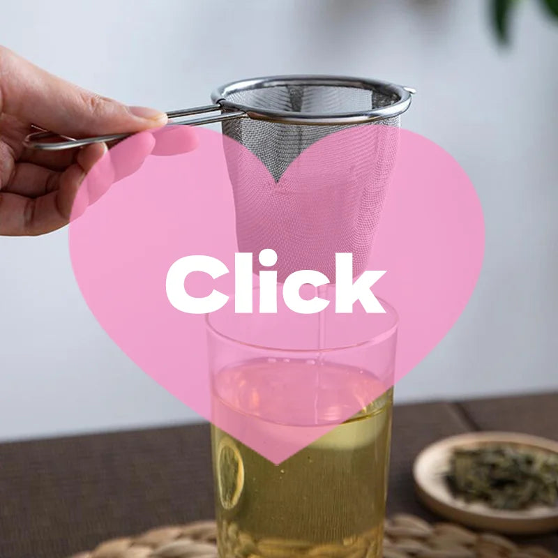 Stainless Steel Tea Infuser Reusable Tea Leak Filter Teapot Strainer Single Ear Shape Coffee Herb Spice Diffuser With Handle Zpaxo