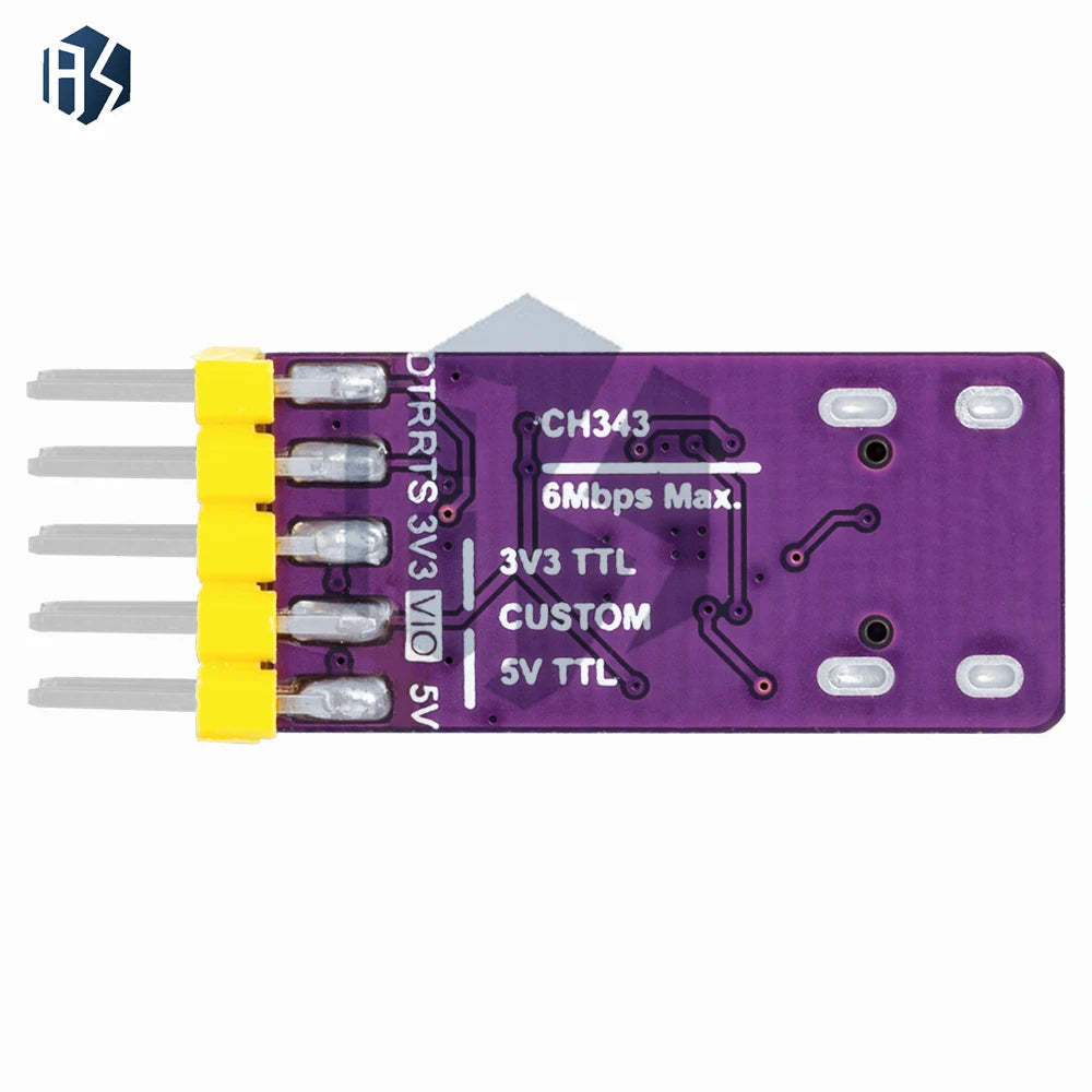 1 CH343P USB-to-TTL Serial Converter Module Type-c Interface 6Mbps 5V Zpaxo