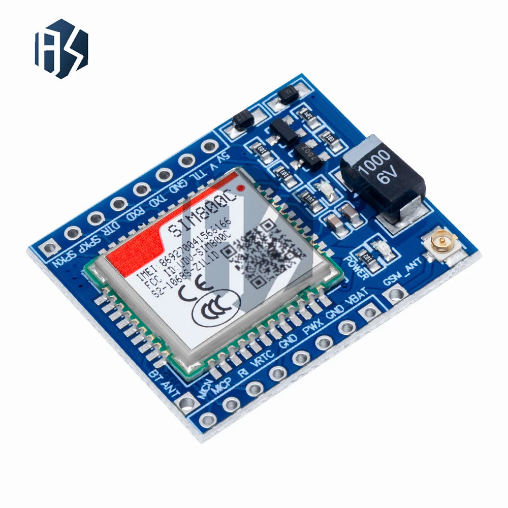 3 3v 5v SIM800C GSM GPRS Module 51 MCU STM32 Bluetooth TTS Arduino Zpaxo