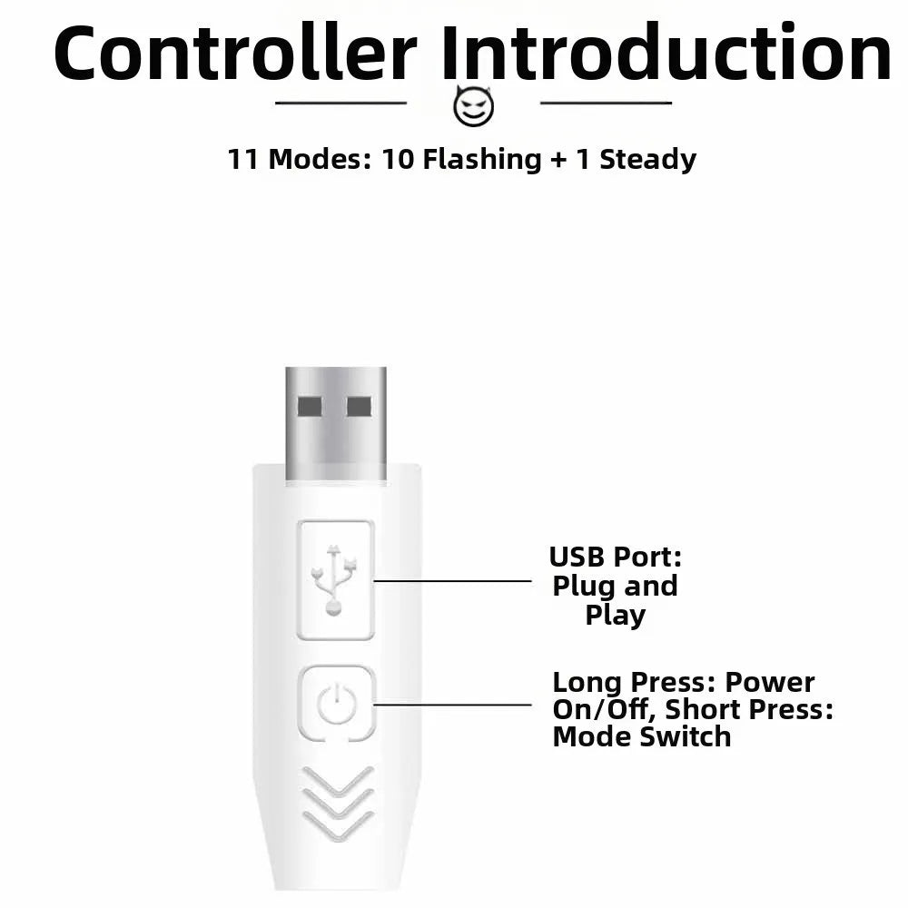 2PCS Demon Eye Design Car Expression Lights USB Universal Car Eyes Light No Wiring Required Warning Pixel Panel Light Zpaxo